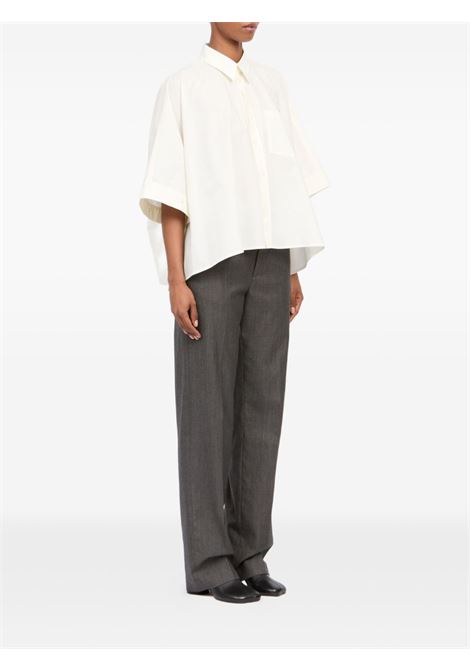 camicia asimmetrica donna bianca MM6 MAISON MARGIELA | S52DL0236 M35256101